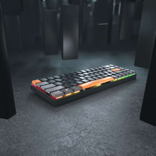 Cherry MX-LP 2.1 Compact Wireless RGB Keyboard in Black with Cherry MX Low Profile Speed Switches